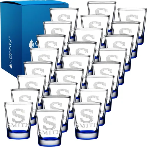 Miniatura 100 de Juego de 2 vasos de chupito personalizados para hombre, fondo azul, 2 onzas, grabados, regalo personalizado para cumpleaños, bodas, día del padre