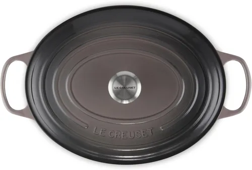 Miniatura 2 de Le Creuset Horno holandés ovalado de hierro fundido esmaltado, 9.5 cuartos de galón, Ostión Ostra
