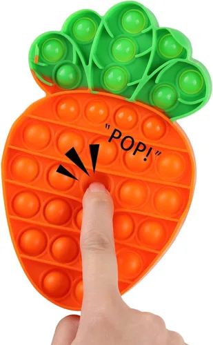 Miniatura 2 de Anboor Juguetes sensoriales para ansiedad con burbujas de zanahoria, alivio del estrés para niños, caza, autismo, educativo, juguetes sensoriales