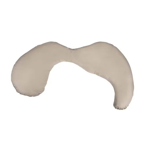 Miniatura 3 de Boppy - Almohada Total de Cuerpo para Embarazo con Algodón Orgánico, Funda Removible Fácil de Colocar en Color Biscuit para Soporte de Cuerpo