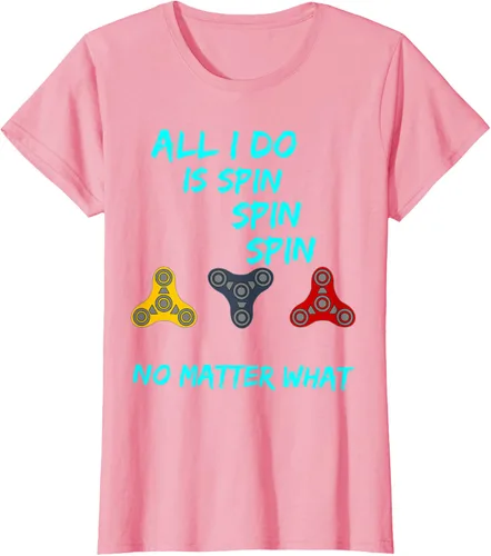 Miniatura 10 de Fidget Spinner All I Do is Spin Fun T-Shirt