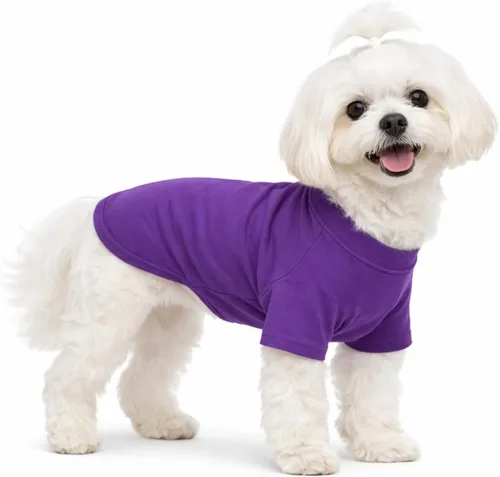Miniatura 68 de Lovelonglong 2019 - Ropa para mascotas, Disfraces para Perro, Ropa Camisetas en blanco para Perros Grande Medianos Pequeños 100% Algodón 18