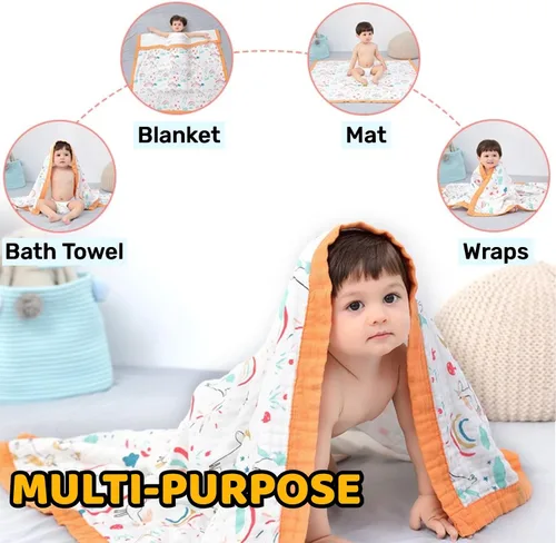 Miniatura 4 de Manta Kawaii para bebé para niñas, de algodón cálido, bonita, agradable al tacto, transpirable (oso)