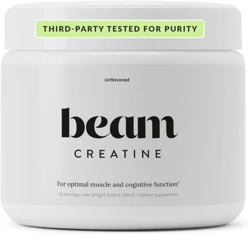 Beam Creatina en polvo, probada por terceros, suplemento de monohidrato de creatina micronizada, creatina para mujeres y hombres, fuerza muscular,