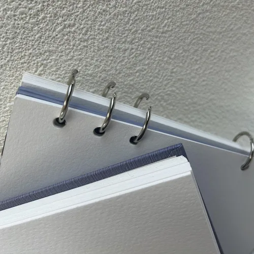 Miniatura 6 de MAIMOUFIN Cuaderno de acuarela, papel de acuarela 100% algodón, 19.3 cm x 19.3 cm, 20 hojas (140 lb/300 g/m²) prensado en frío, cuaderno de bocetos