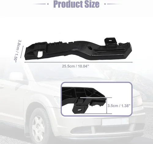 Miniatura 6 de Unifizz 5178411AD 5178410AD 1 par de soporte de parachoques delantero izquierdo y derecho para Dodge Journey 2009-2017