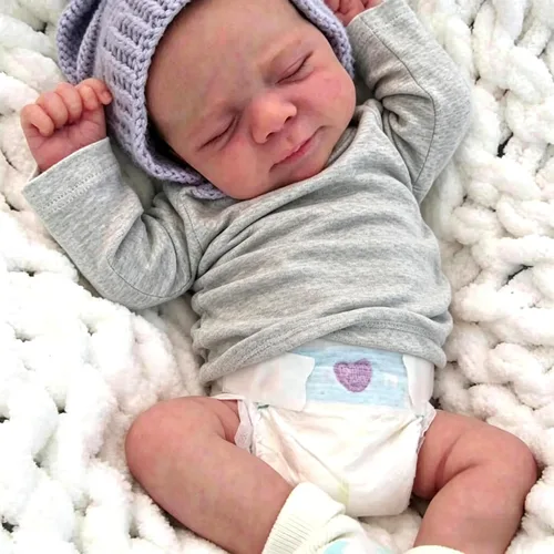Miniatura 18 de Anano Muñecas Reborn de Bebé de Silicona de Cuerpo Completo - 18 pulgadas Muñeca Realista de Bebé Niña, Muñeca de Bebé de Silicona Completa