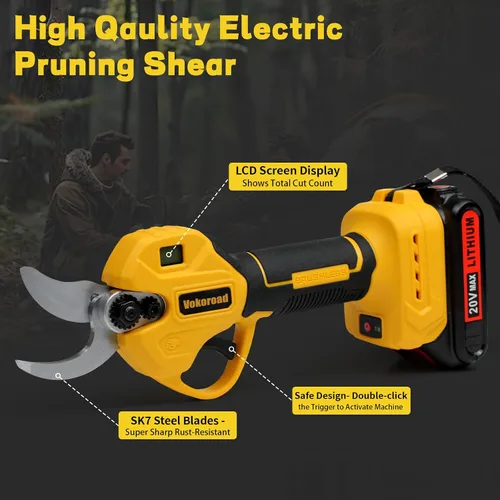 Miniatura 6 de Tijeras de podar eléctricas 2 en 1 inalámbricas para batería DeWALT de 20 V MAX, podadora de energía eléctrica máxima de 1.5 pulgadas, diámetro