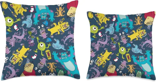 Miniatura 3 de PIXAR Disney Monsters Scare Crew - Almohada de 16 x 16 pulgadas, multicolor