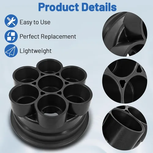 Miniatura 4 de 005-302-4032-03 Kit de base de válvula de agua de 6 puertos de 2 pulgadas con 1 junta tórica compatible con el módulo Paramount de 6 puertos PCC