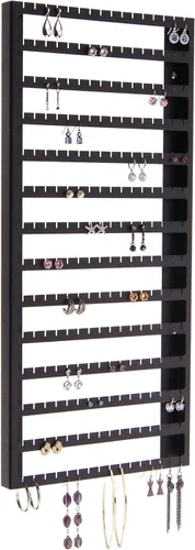 Soporte Organizador Expositor de Aretes de Pared Angelynn's para Mujeres Solo Aretes Pequeños, Aretes de Poste Botón Colgantes Perforados, Soporte