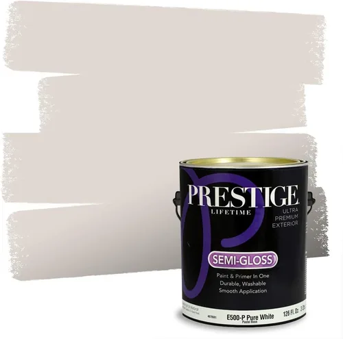 Miniatura 88 de Prestige Paints - 2 en 1, pintura base y pintura de exterior, P500-N-SW7020 SW6991-PCM