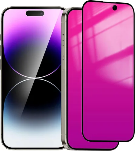 Miniatura 21 de Paquete de 2 protectores de pantalla de privacidad para iPhone 11 Pro Max/XS Max, vidrio templado antiespía, efecto espejo colorido degradado