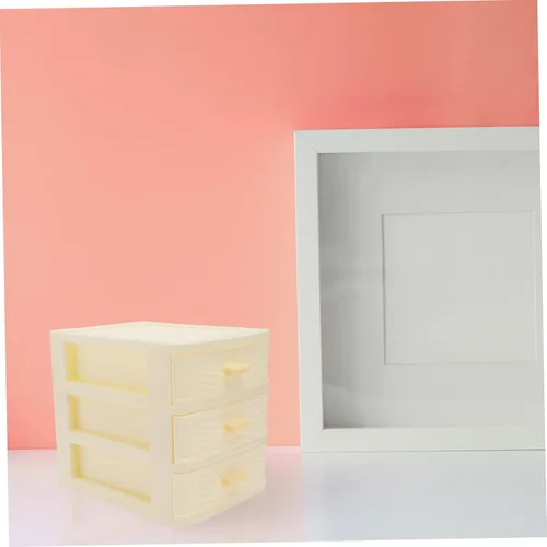 Miniatura 7 de Homoyoyo Caja de almacenamiento multicapa Caja de almacenamiento de plástico Organizador de escritorio Caja de almacenamiento de maquillaje