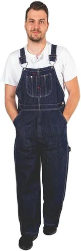 Miniatura 2 de Hombres Dungaree Pro Work Denim Overalls Bib and Brace Decorators Workwears Pantalones Azul Oscuro