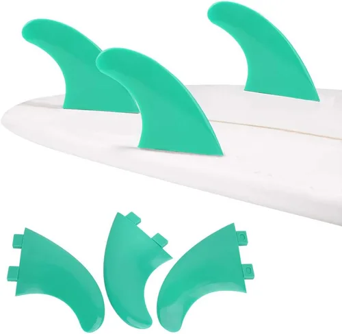 Miniatura 7 de Aletas de tabla de surf con parte superior suave, aletas de surf para tabla de surf, empujador de cola izquierdo, medio derecho, accesorio de surf