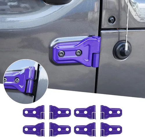 Miniatura 21 de JeCar Cubiertas de Bisagras de Puerta ABS Accesorios Exteriores para Jeep Wrangler JK JKU 2007-2018, Negro