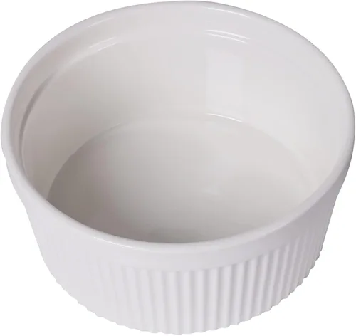 Miniatura 7 de Ramekins de 64 onzas, 1 plato de porcelana para souffle, crema brulee, pudín, tazas de natillas, juego de cuencos para hornear, apto para horno