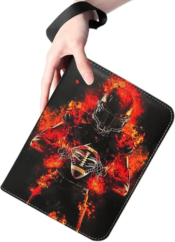 Miniatura 6 de Carpeta de Tarjetas de Fútbol Americano con Fundas, 900 Bolsillos Protectores de Tarjetas de Fútbol Americano Álbumes, Estuche Organizador