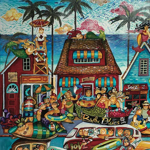 Miniatura 4 de Jennifer Garant - Rompecabezas de 1000 piezas de 24 x 30 pulgadas para tina de playa extragrande, 1 unidad