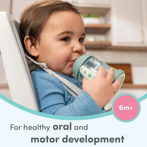 Miniatura 2 de NUK Learner Vaso con Pajita, 5 oz, Paquete de 2 - Vaso Entrenador para Niños Pequeños con Pajita Suave para Beber Fácilmente, Adecuado para Edades