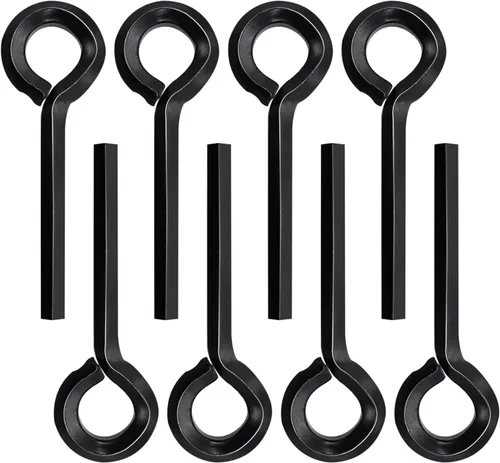 Miniatura 11 de 12 piezas Llaves hexagonales estándar de 1/8" con bucle completo, llave de puerta Allen de metal para dispositivo de salida de pánico de barra