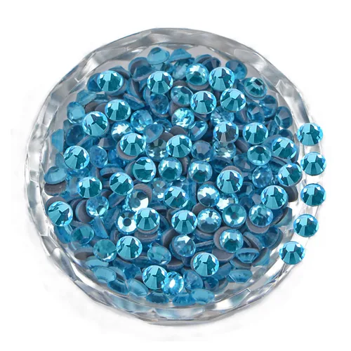 Miniatura 26 de LPBeads 10000 unidades de diamantes termoadhesivos SS6 amatista con parte trasera plana, gemas de diamantes de imitación de cristal redondas