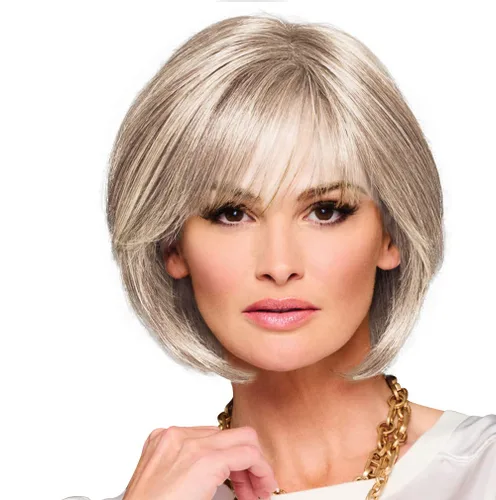 Miniatura 6 de Raquel Welch Made You Look Chin-Length Chic Bob, 100% atado a mano por ropa de pelo, gorra pequeña promedio, RL10/12 castaño iluminado por el sol