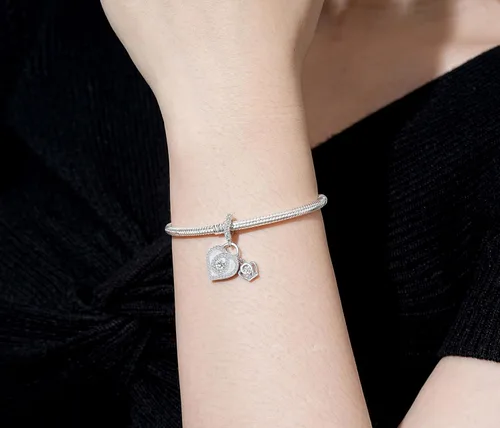 Miniatura 4 de Dijes de plata de ley 925 para pulsera y collar Pandora, regalos de joyería para mujeres