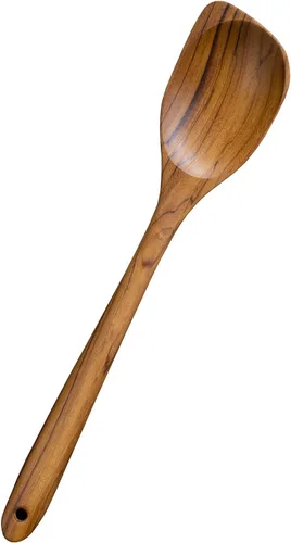 Miniatura 13 de Utensilios de madera de teca FAAY, cuchara y espátula saludables de madera de teca de alta resistencia a la humedad para utensilios de cocina