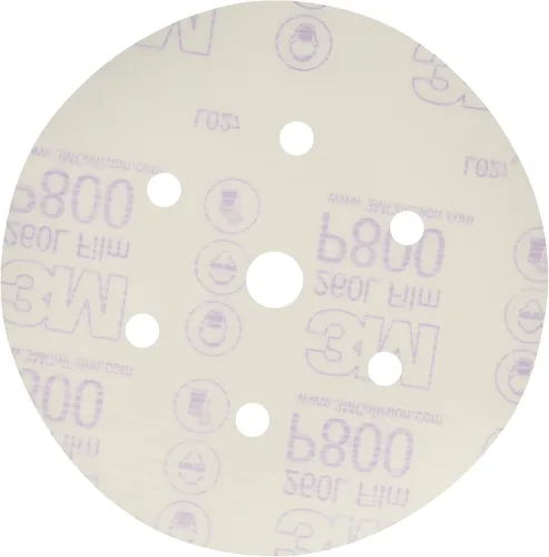 Miniatura 12 de 3M 17 Hookit - Disco de película para acabado, antipolvo, 6 pulgadas, P8., P600, 3