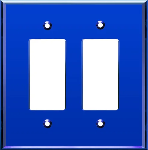 Miniatura 50 de LIDER Placa de Pared Decorativa de Acrílico Reflectante, Placa de Interruptor de Luz Espejada, Cubierta de Tomacorriente de Plexiglás, Vidrio Dorado