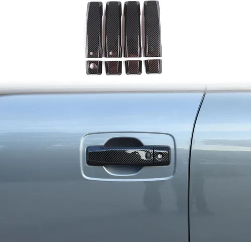 Miniatura 8 de Cubierta de manija de puerta exterior compatible con Nissan Titan 2016-2023, cubierta protectora de cubierta protectora de cubierta exterior