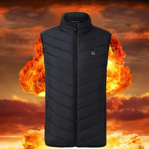 Miniatura 2 de Chaleco térmico para mujeres y hombres, chaqueta ligera con calefacción eléctrica para exteriores (pilas no incluidas)