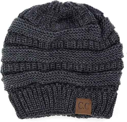Miniatura 579 de C.C Trendy Warm Chunky Soft Stretch Cable Knit Beanie
