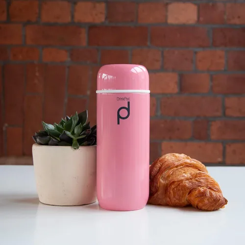 Miniatura 2 de Drinkpod Grunwerg HCF-200P - Frasco de cápsula aislada al vacío, acero inoxidable, rosa, 6.8 fl oz
