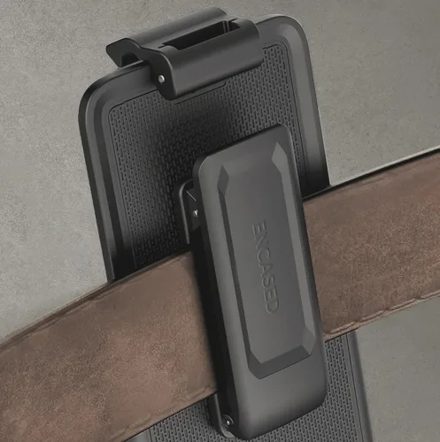 Miniatura 7 de Encased Titan - Funda impermeable para iPhone 15 Pro con clip para cinturón (compatible con MagSafe), funda protectora de cuerpo completo con funda