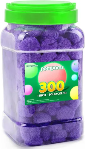 Miniatura 42 de Eppingwin 90 PCS Pompones Multicolores, Pompones Suaves de 1.5 Pulgadas para Manualidades, Colores Surtidos Pompones Grandes para Artes
