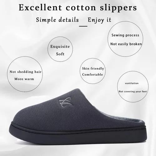 Miniatura 4 de Pantuflas de espuma viscoelástica para mujer y hombre.