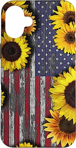 Miniatura 23 de American Flag with Sunflowers Case for iPhone 17