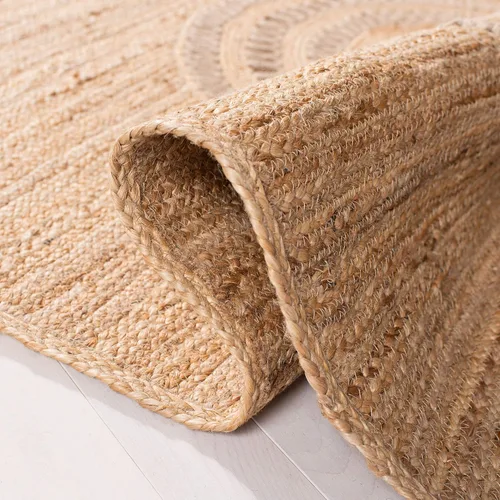 Miniatura 5 de SAFAVIEH Natural Fiber Collection - Alfombra de pasillo de 2 pies 6 pulgadas x 8 pies, beige, yute bohemio hecho a mano, ideal para zonas de alto