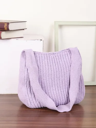 Miniatura 5 de ENBEI Bolsos de hombro para mujer Bolsos de ganchillo Bolso de punto grande Bolso de mano estético para la escuela lindo Bolsas de mano Bolsa