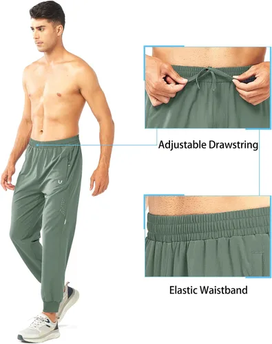 Miniatura 4 de NORTHYARD Pantalones deportivos para correr para hombre, ligeros, de secado rápido, para gimnasio, deportes activos, entrenamiento en pista