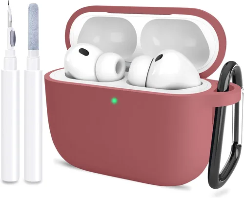 Miniatura 42 de Compatible con AirPods Pro 3, funda protectora de silicona suave con kit de limpieza de llavero para mujeres y hombres para Apple AirPods Pro de 3ª