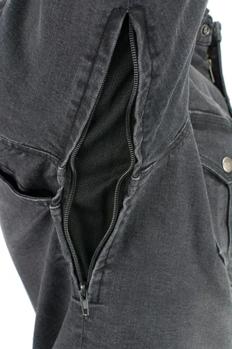 Miniatura 2 de Milwaukee Leather MPM1620 - Camisa de motociclista de franela negra para hombre con armadura aprobada por CE - Reforzada con fibras de aramida