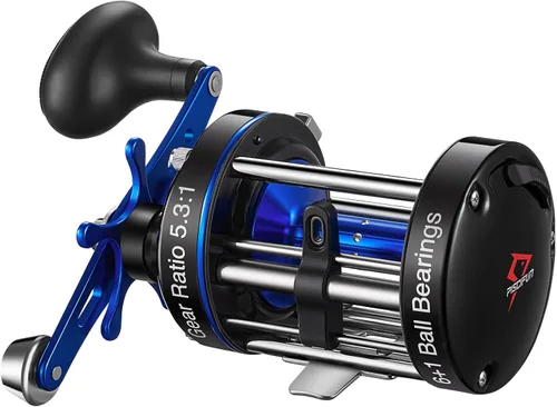 Miniatura 11 de Piscifun Chaos XS Carrete de Pesca Baitcasting, Carrete Baitcaster Redondo de Cuerpo Metálico Reforzado, Carrete Suave y Potente para Agua Salada