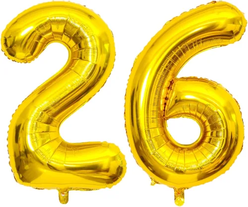 Miniatura 14 de Globo dorado grande de 40 pulgadas con letras del alfabeto de Mylar de aluminio de helio, globos de número grande para cumpleaños, aniversario