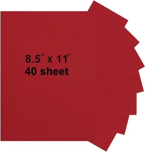 Miniatura 13 de 40 Sheets 8.5" x 11" Black Cardstock, Heavyweight Cardstock Sheets Blank Invitation Paper Greeting Cards Printable, 74lb Cover 200 GSM