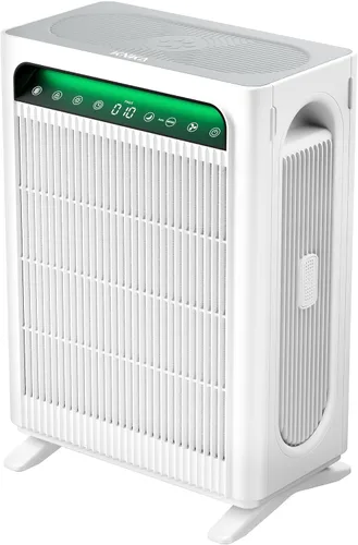 KNKA APH4000 - Purificador de aire para el dormitorio del hogar, habitación grande de hasta 1,695 pies cuadrados en 1 hora, filtro HEPA con Blanco