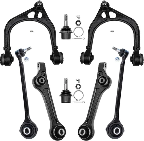 Miniatura 168 de Detroit Axle - Kit de brazos de control de extremo delantero de 8 piezas para Dodge Dakota 00-04, Durango 00-03, 4 brazos de control superior e
